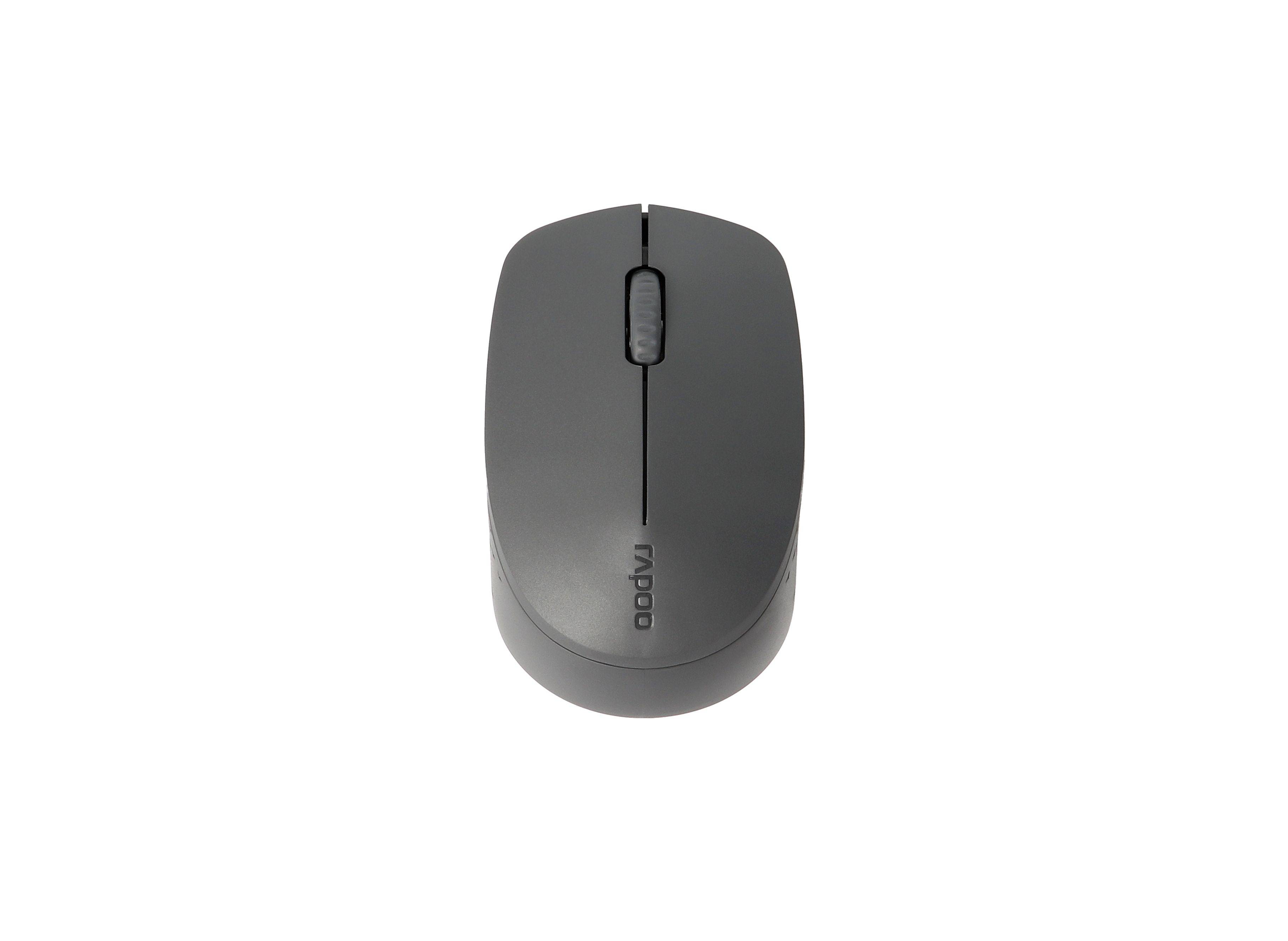 Rapoo M100 Stille Draadloze Multi-Modus in Donkergrijs-4