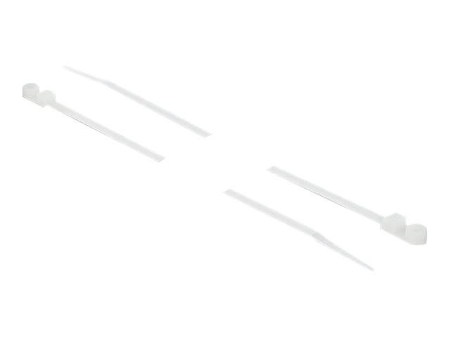 Tie-wraps met montagegat | 200 x 4,8mm | transparant | 10 stuks-1