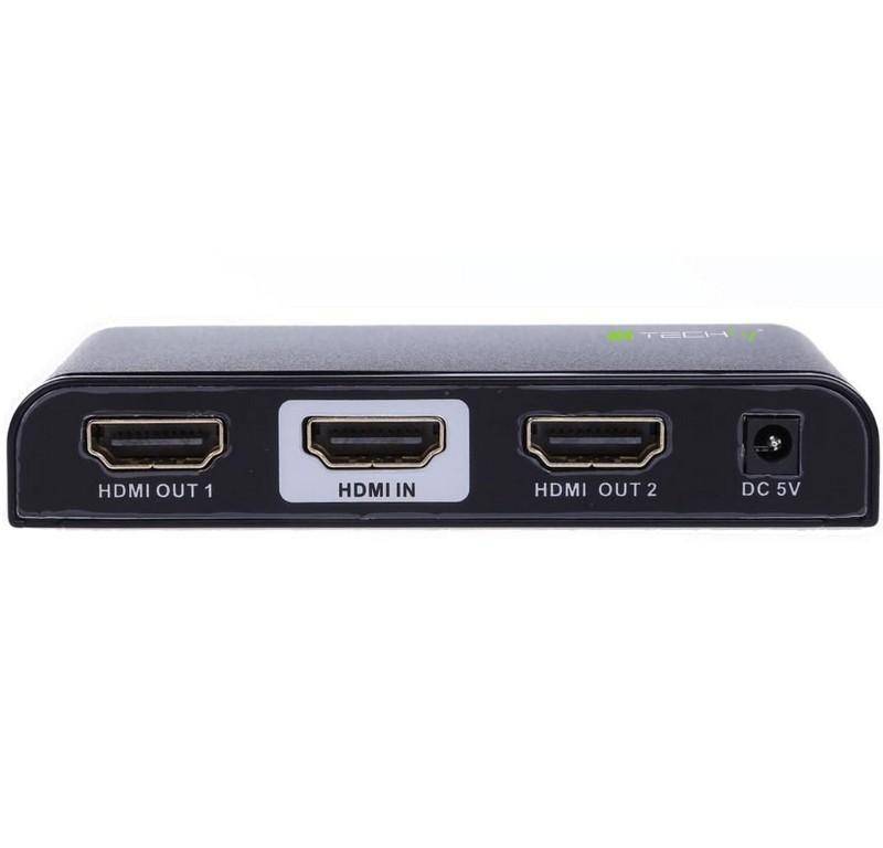 TECHly IDATA-HDMI2-4K2 2 poorten HDMI-splitter 3840 x 2160 Pixel Zwart-4