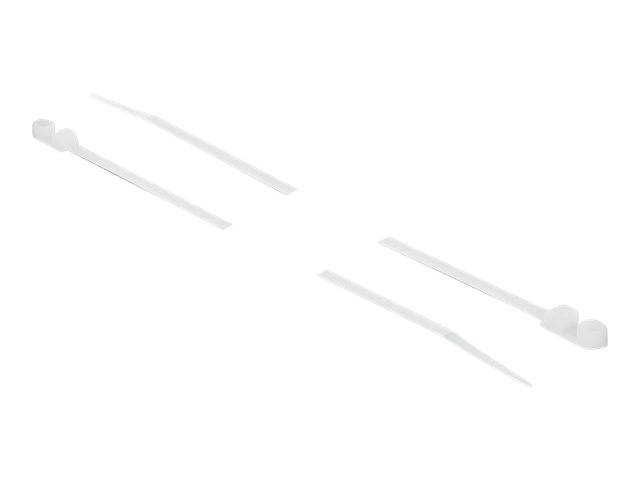 Tie-wraps met montagegat | 300 x 4,8mm | transparant | 10 stuks-3