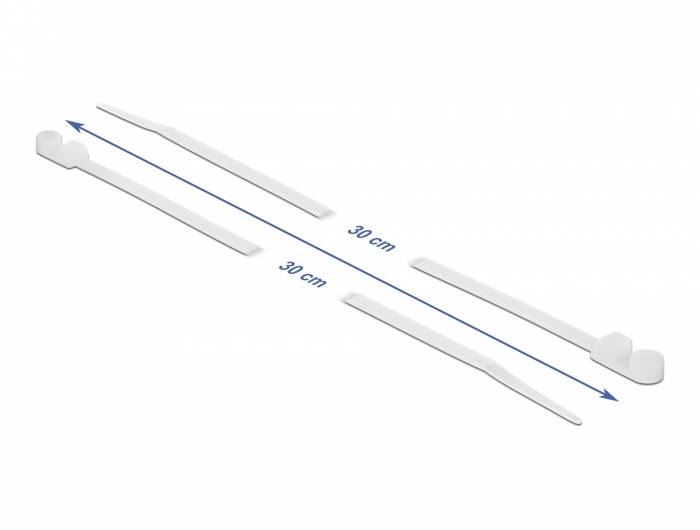 Tie-wraps met montagegat | 300 x 4,8mm | transparant | 10 stuks-4