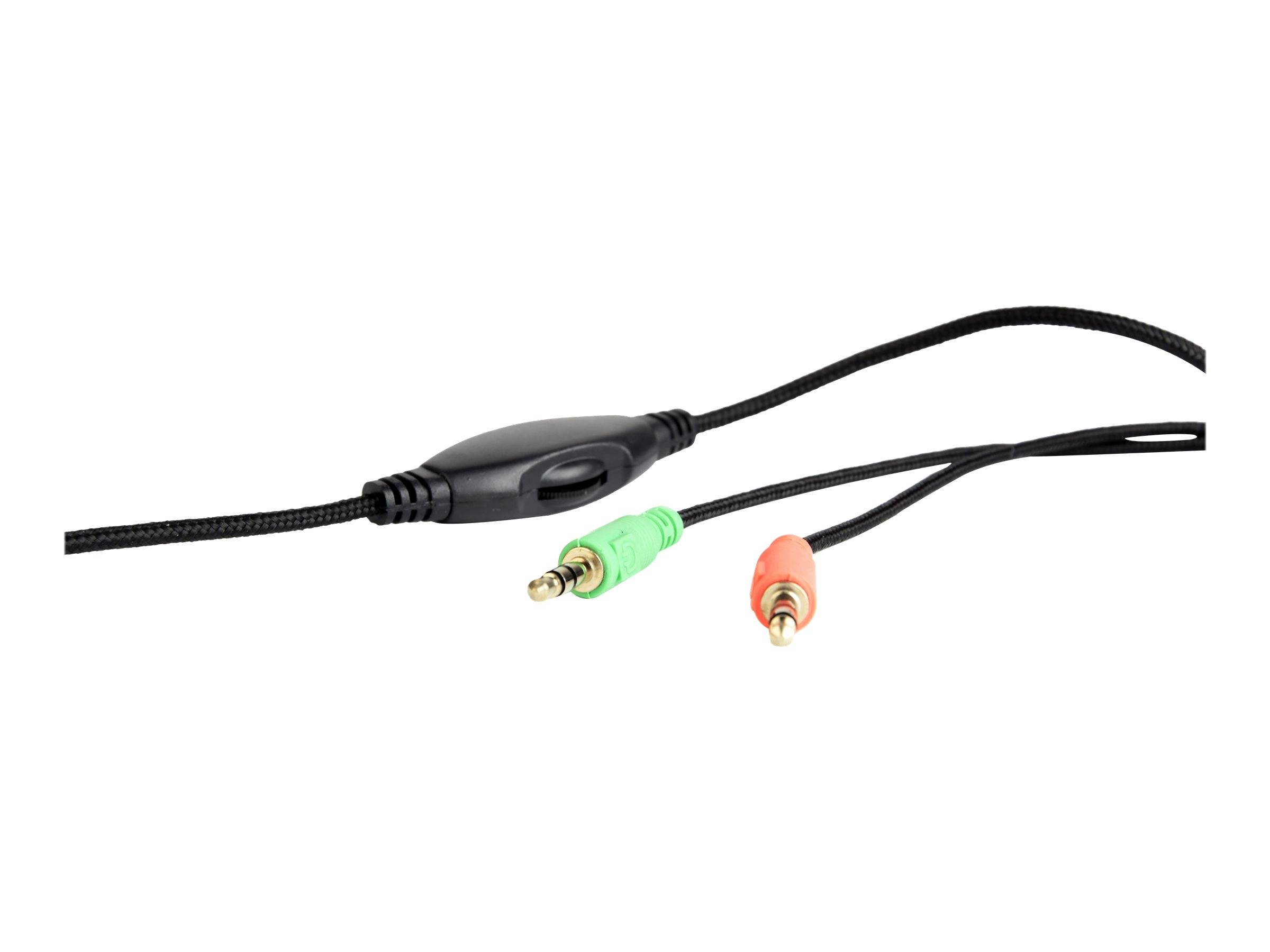 Gembird GHS-03 Gamen Over Ear headset Kabel Stereo Zwart, Rood Volumeregeling-3