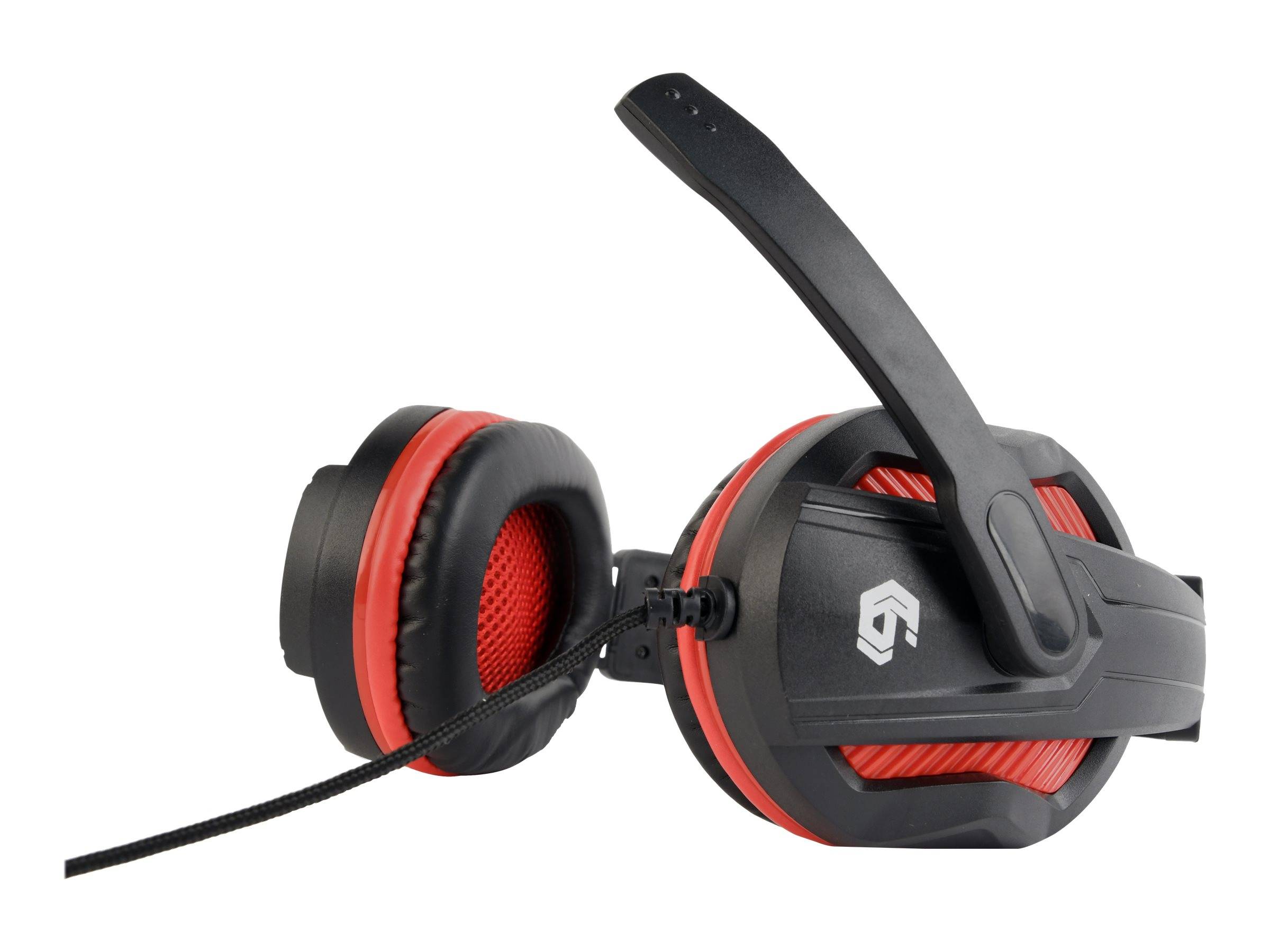 Gembird GHS-03 Gamen Over Ear headset Kabel Stereo Zwart, Rood Volumeregeling-4
