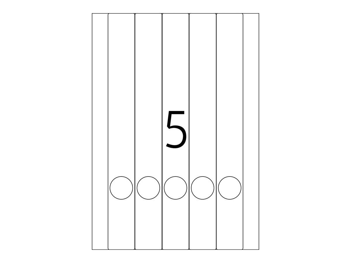 HERMA mapetiketten A4 wit 34x297 mm papier ondoorzichtig 125 stuks.-2