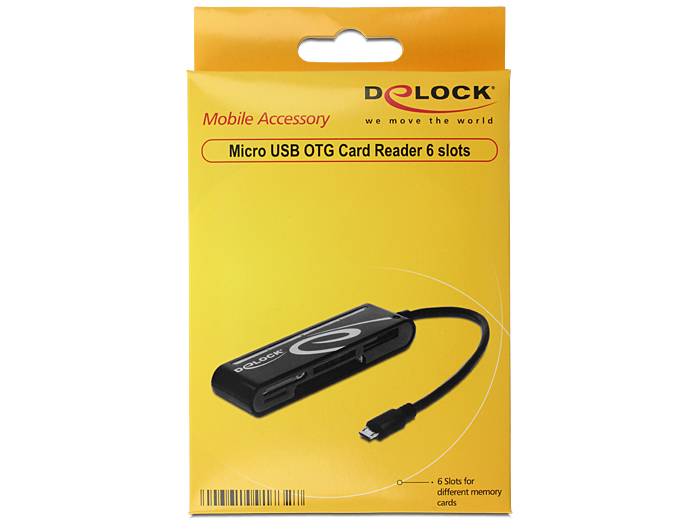 DeLOCK Micro USB OTG Cardreader - 0,10 meter-2