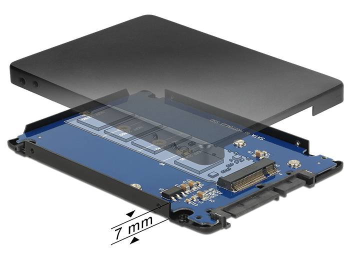 DeLOCK SATA 22 Pin naar M.2 NGFF 2.5" Serial-ATA controller-2