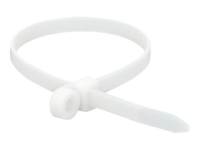 Tie-wraps met montagegat | 400 x 7,6mm | transparant | 10 stuks-2