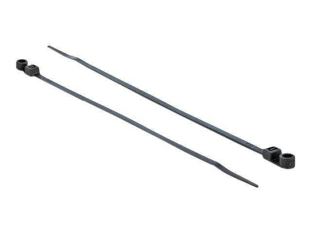 Tie-wraps met montagegat | 160 x 4,8mm | zwart | 10 stuks-2