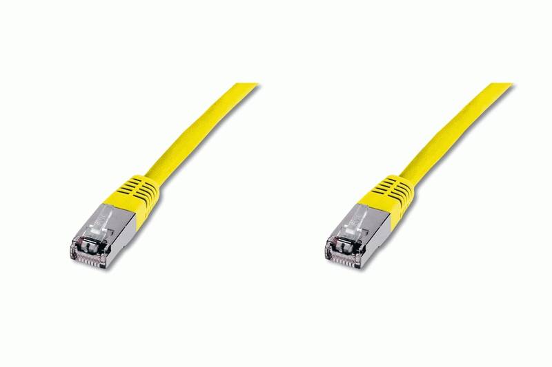 Digitus DK-1531-050/Y RJ45 Netwerkkabel, patchkabel CAT 5e SF/UTP 5.00 m Geel 1 stuk(s)-3