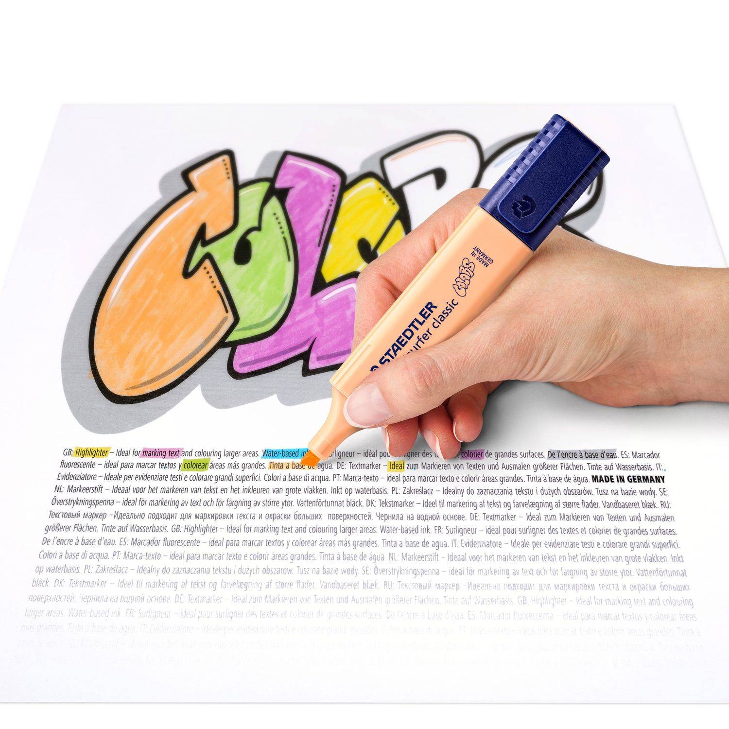 Markeerstift Staedtler 364 Textsurfer pastel set à 6 stuks assorti-3