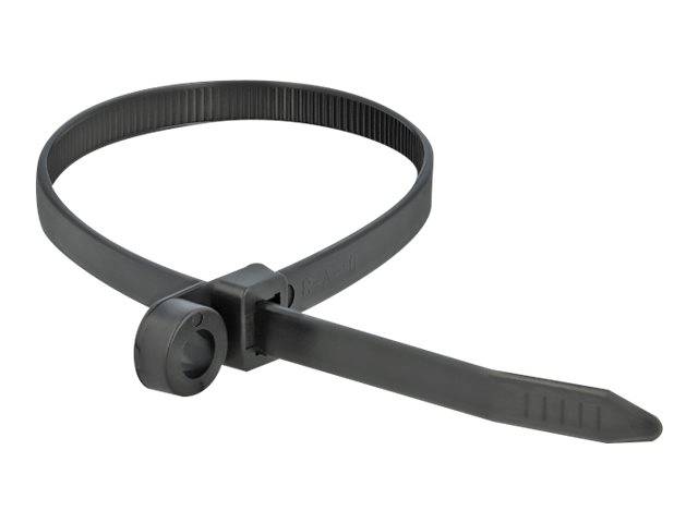 Tie-wraps met montagegat | 400 x 7,6mm | zwart | 10 stuks-3