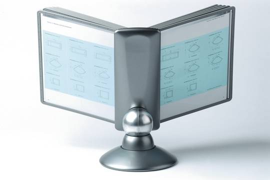 Duurzaam SherpaMotion-displaypaneelsysteem, 10 A4-grafietkleurige displaypanelen-2