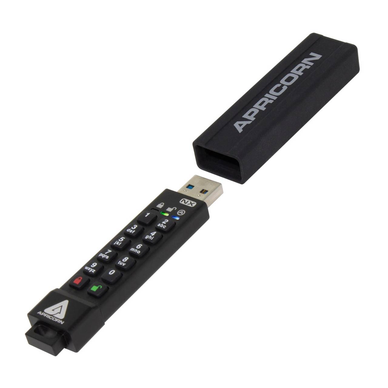Apricorn ASK3 USB-stick 8 GB USB Type-A 3.2 Gen 1 (3.1 Gen 1) Zwart-3