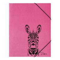 PAGNA elastische map A4 PP, karton, 3 kleppen, Zebra-3