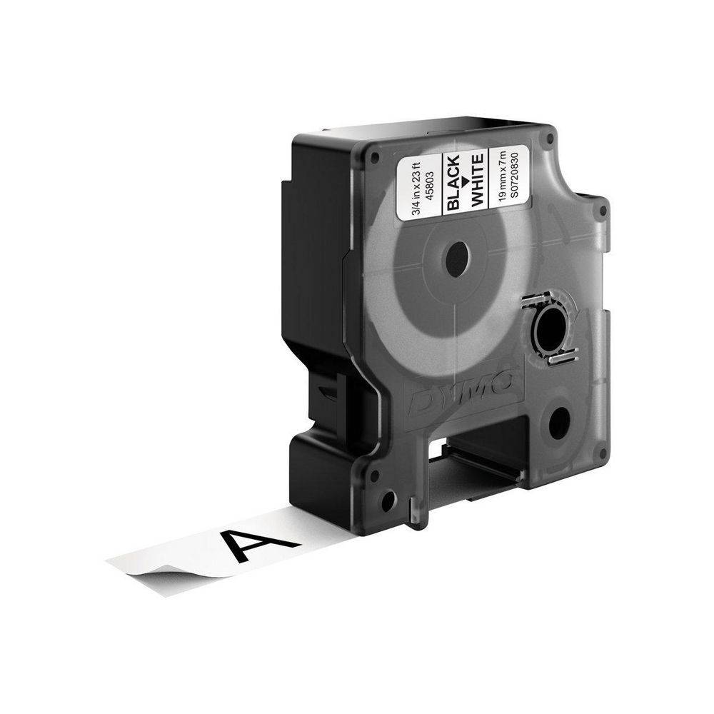 DYMO DYMO.45803 Tape; 19mm; 7m; wit; voor printer; Kleur van het teken: zwart - 1 rol-4
