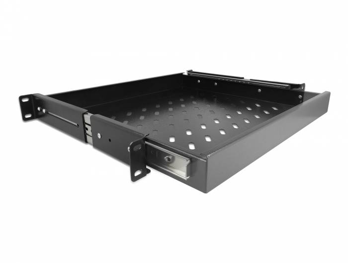 Delock 19″ Pull-out Drawer 1U, black-2