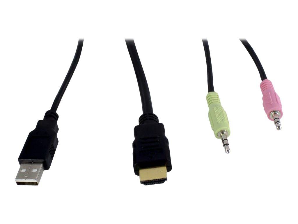 Inter-Tech KVM-switch AS-42HA HDMI, 4 poort, metaal-4