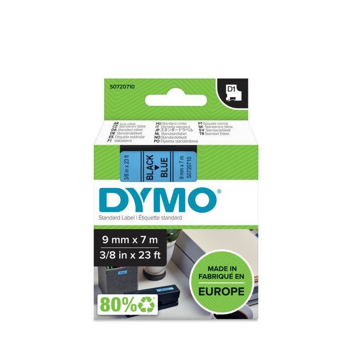 DYMO DYMO.S0720710 Tape; 9mm; 7m; blauw; voor printer; Kleur van het teken: zwart - 1 rol-4