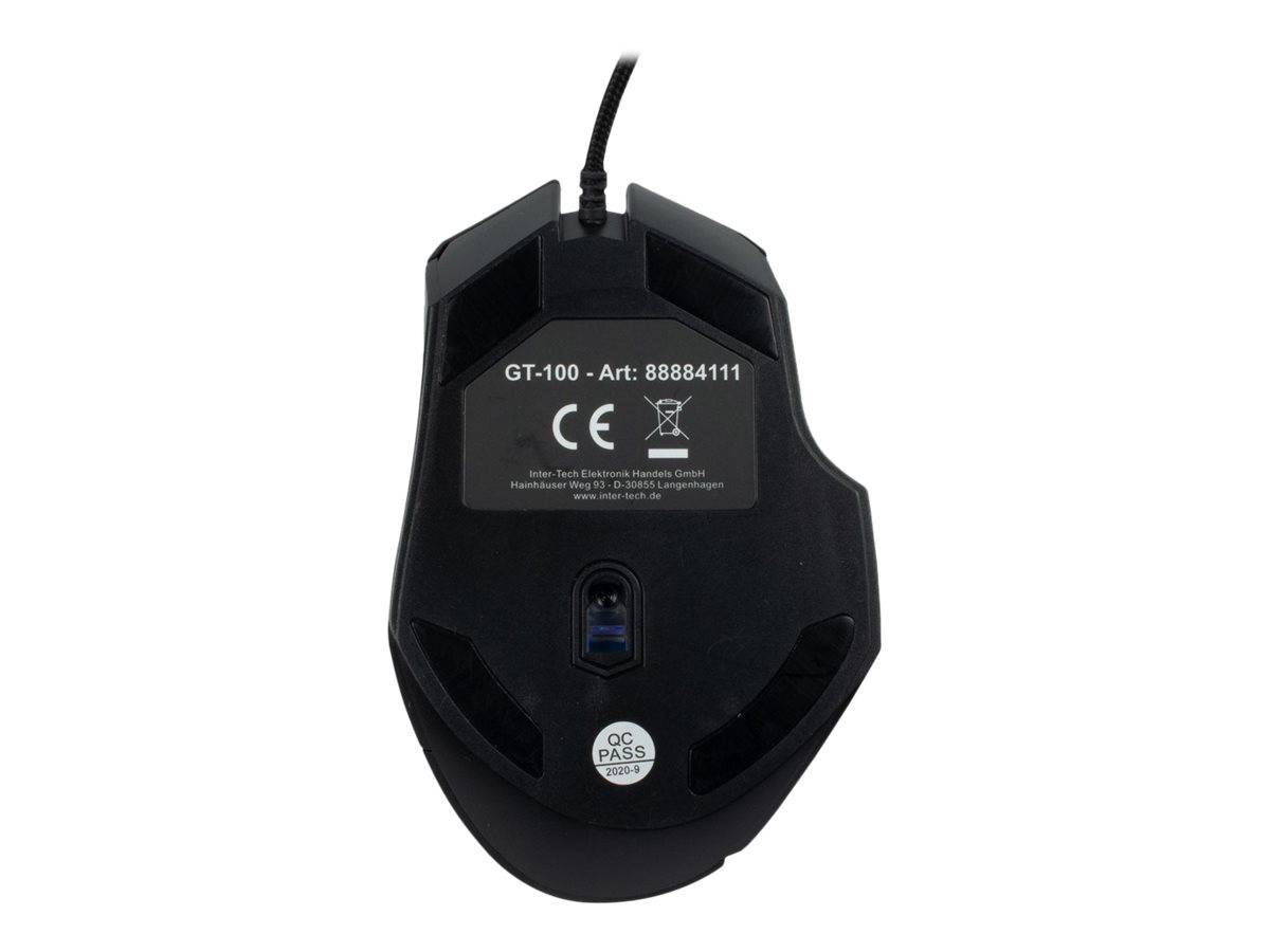 Inter-Tech gamingmuis GT-100 RGB, zwart retail-3