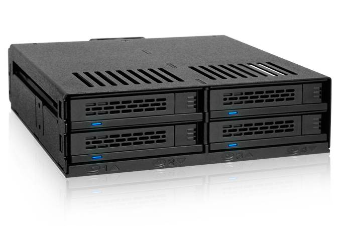 Icy Dock MB324SP-B - SATA - SATA II - SATA III - Serial Attached SCSI (SAS) - 440 g - Desktop - Zwart-1