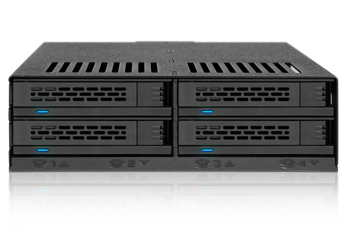 Icy Dock MB324SP-B - SATA - SATA II - SATA III - Serial Attached SCSI (SAS) - 440 g - Desktop - Zwart-3