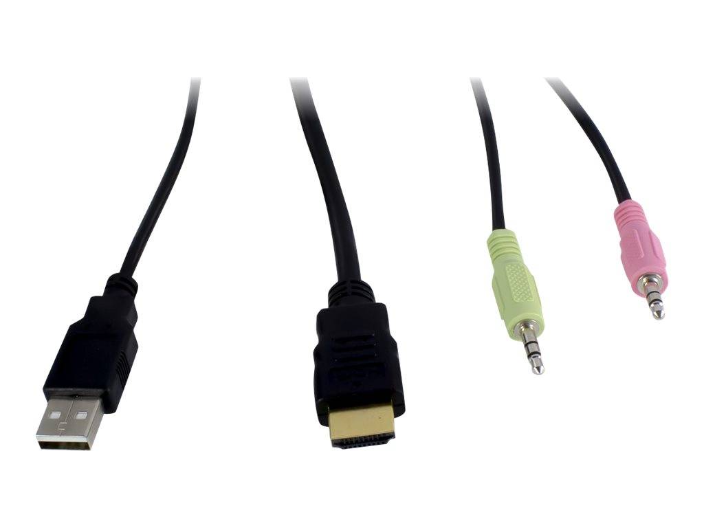 Inter-Tech KVM-switch AS-41HA HDMI, 4 poort, metaal-3