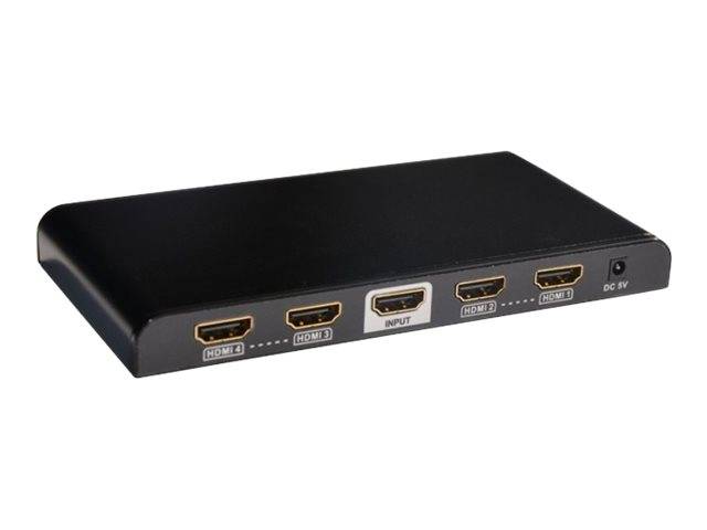 TECHly IDATA-HDMI-4K4 4 poorten HDMI-splitter 1920 x 1080 Pixel Zwart-2