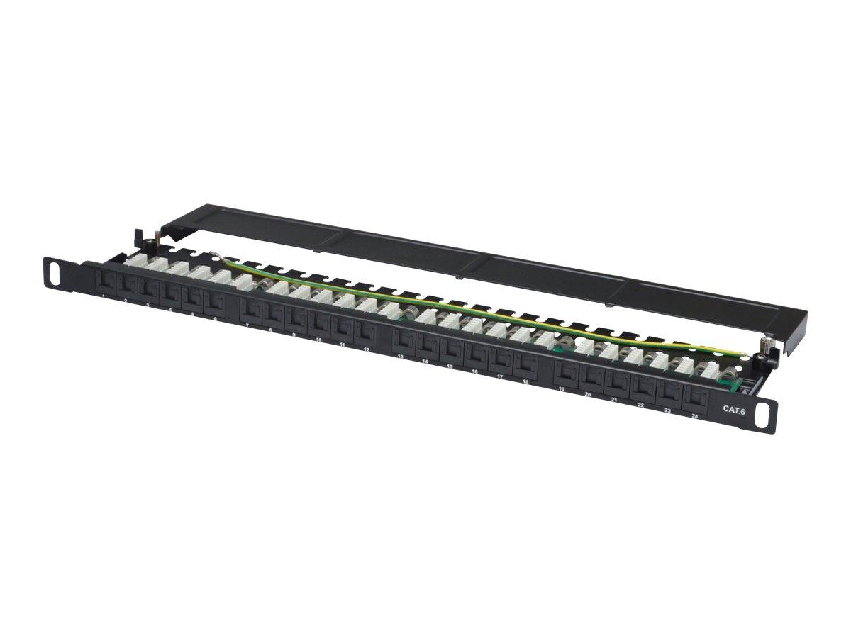 Digitus DN-91624U-SL-SH 24 poorten Netwerkpatchpaneel 483 mm (19") CAT 6 0.5 HE Meerdere kleuren Ingericht-1