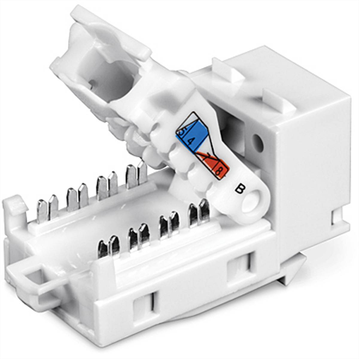 TRENDnet Keystone-aansluitingen 50 stuks Cat6 gereedschapsvrij 90°-0