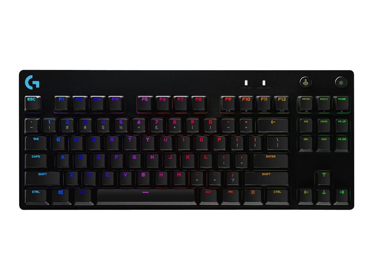 Logitech G Pro Mechanical Gaming Keyboard - Tastatur - backlit - USB - Deutschland - Tastenschalter: GX Blue Clicky - S-1