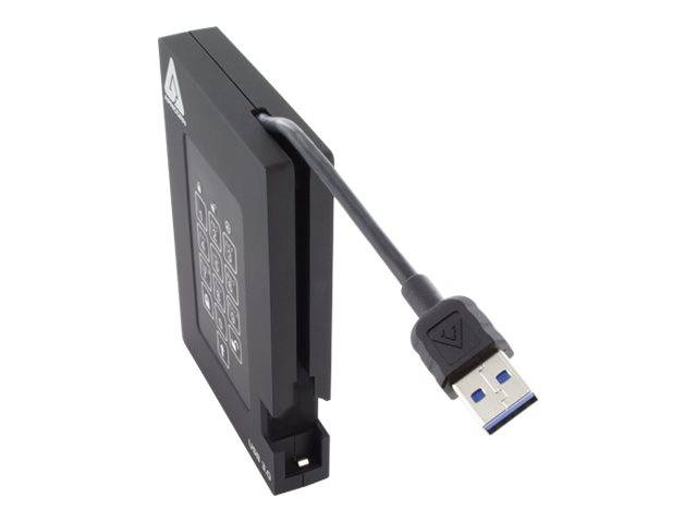 Apricorn Aegis Hangslot Fortress A25-3PL256-2000F - Harde schijf - Gecodeerd - 2 TB - Extern (draagbaar)-1