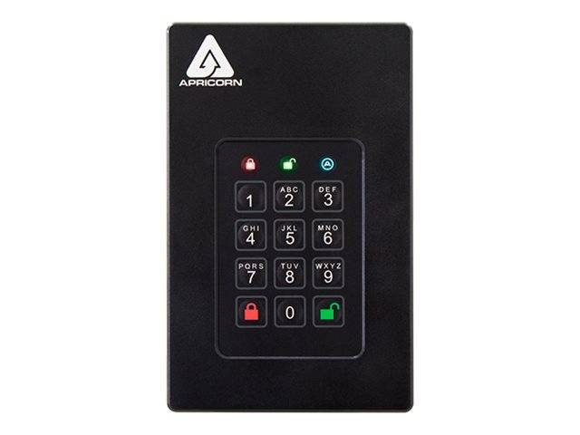 Apricorn 2000 GB SSD, wachtwoordbeveiliging, hardwarematige versleuteling-1