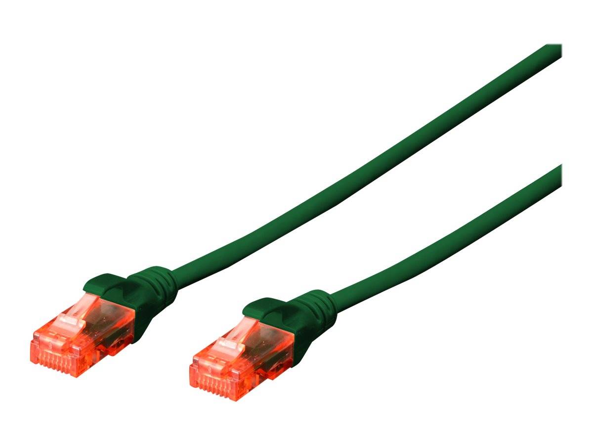 Digitus DK-1617-0025/G RJ45 Netwerkkabel, patchkabel CAT 6 U/UTP 0.25 m Groen Halogeenvrij, Verdraaide paren 1 stuk(s)-2