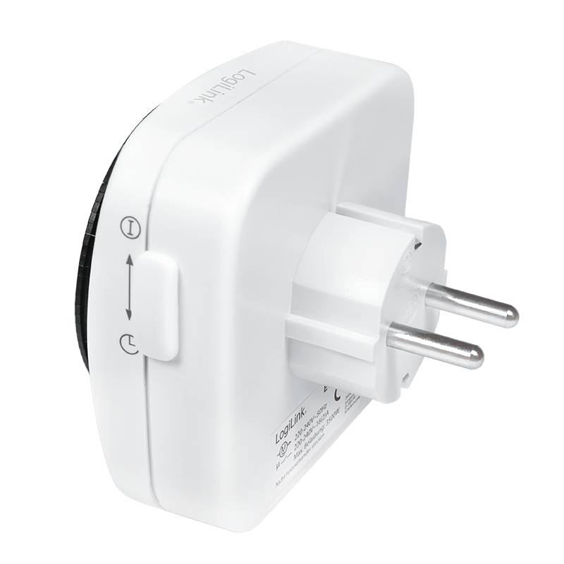 Logilink timerschakelaar, mechanisch, 230V AC, 50Hz, 16(2)A, 3680W-3