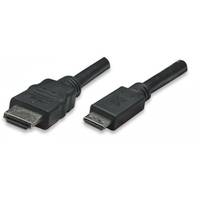 TECHly ICOC-HDMI-B-015 Netwerkkabel, patchkabel HDMI Aansluitkabel HDMI-A-stekker 1.80 m Zwart Vergulde steekcontacten-3