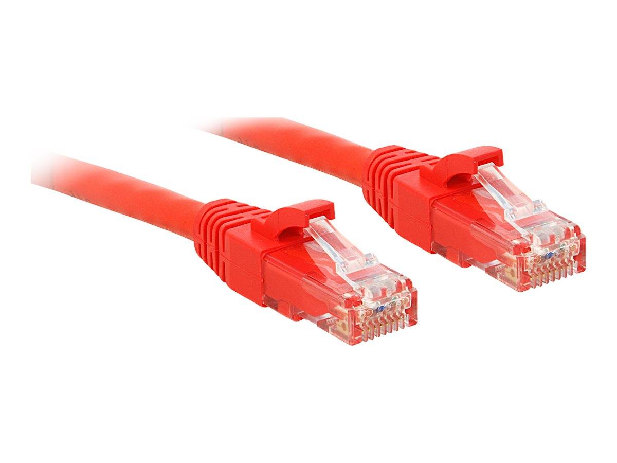 LINDY 48037 RJ45 Netwerkkabel, patchkabel CAT 6 U/UTP 10.00 m Rood Onafgeschermd 1 stuk(s)-1