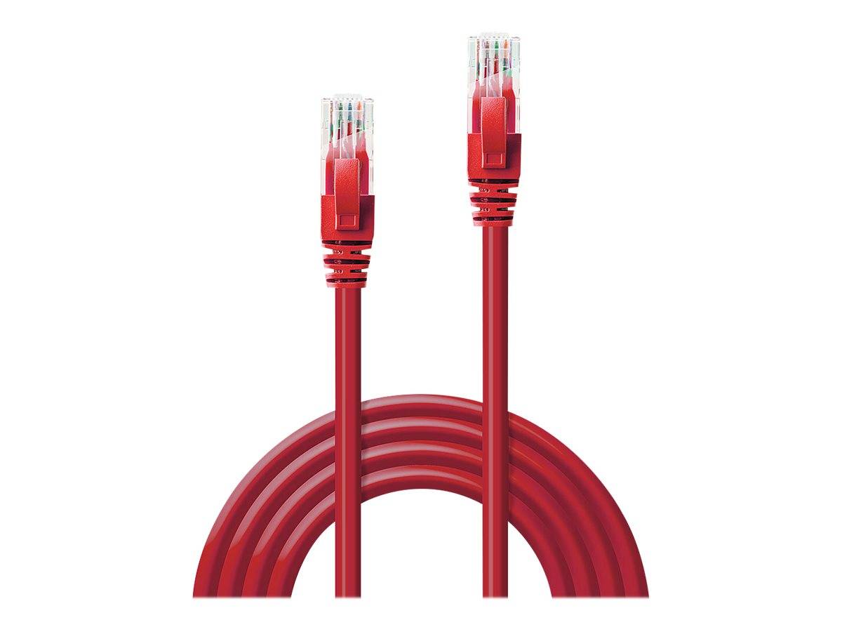 LINDY 48037 RJ45 Netwerkkabel, patchkabel CAT 6 U/UTP 10.00 m Rood Onafgeschermd 1 stuk(s)-2