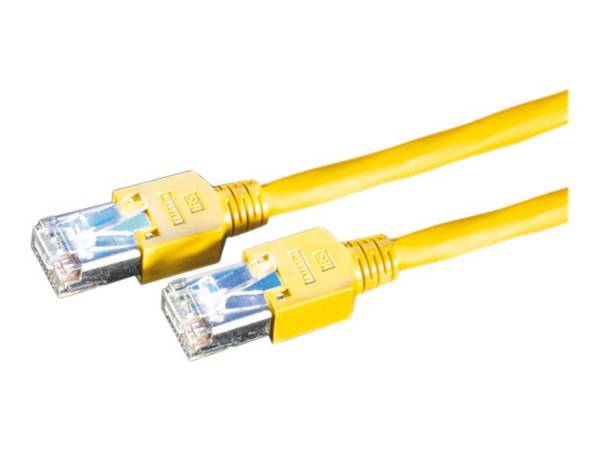 DÄTWYLER patchkabel Cat.5e (Klasse D) S/UTP, CU 5502 flex PVC, Hirose TM11, geel, 15 m