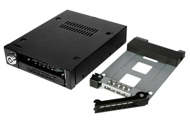 Backplane IcyDock 2x6,3cm SATAI-III in 1x3,5" HDD/SSD zwart-3