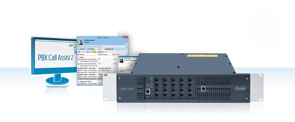 Auerswald COMpact 5500R - IP-PBX - 2U - in Rack montierbar - 2 x 10/100 (90336)-2