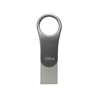 Silicon Power Mobile C80 USB-flashdrive 128 GB USB Type-A / USB Type-C 3.0 (3.1 Gen 1) Titanium-4
