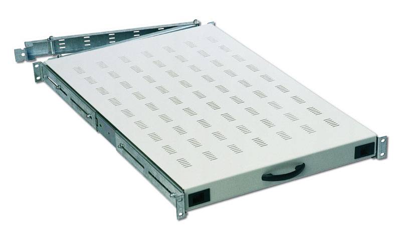 Digitus DN-19 TRAY-2-1000 19 inch Apparaatbodem voor patchkast 1 HE Uittrekbaar Geschikt voor kastdiepte: 1000 mm Grijs-3