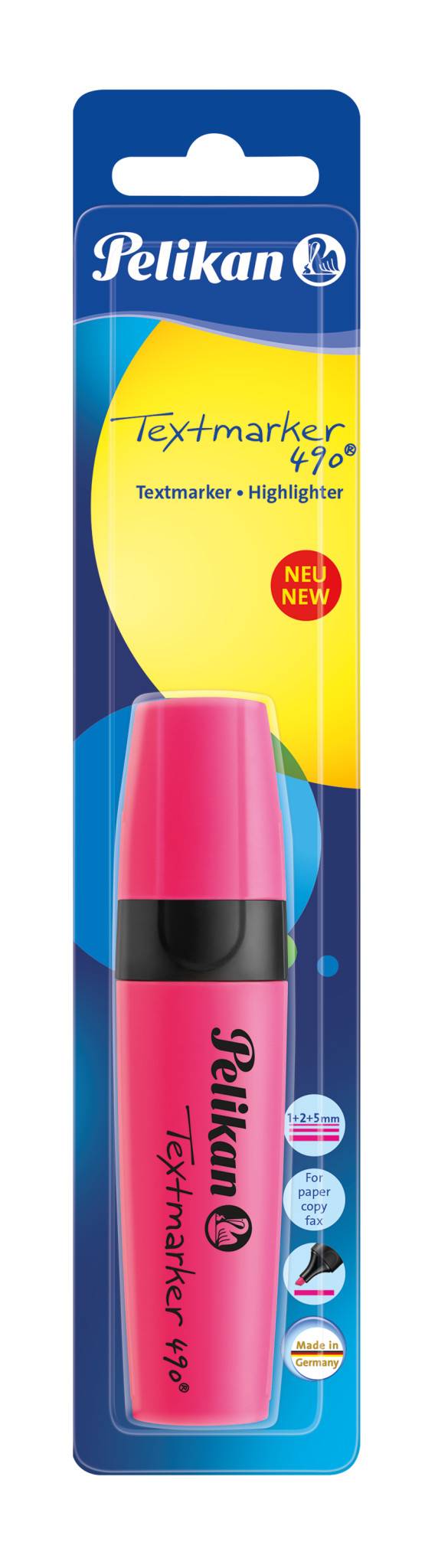 Pelikan Highlighter 490/B Fluorescerend Roze 1 stuk Blisterverpakking-0