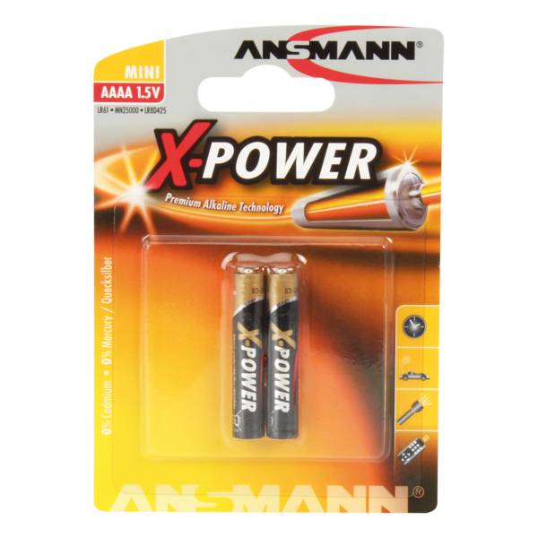 1x2 Ansmann Alkaline AAAA X-Power 1510-0005