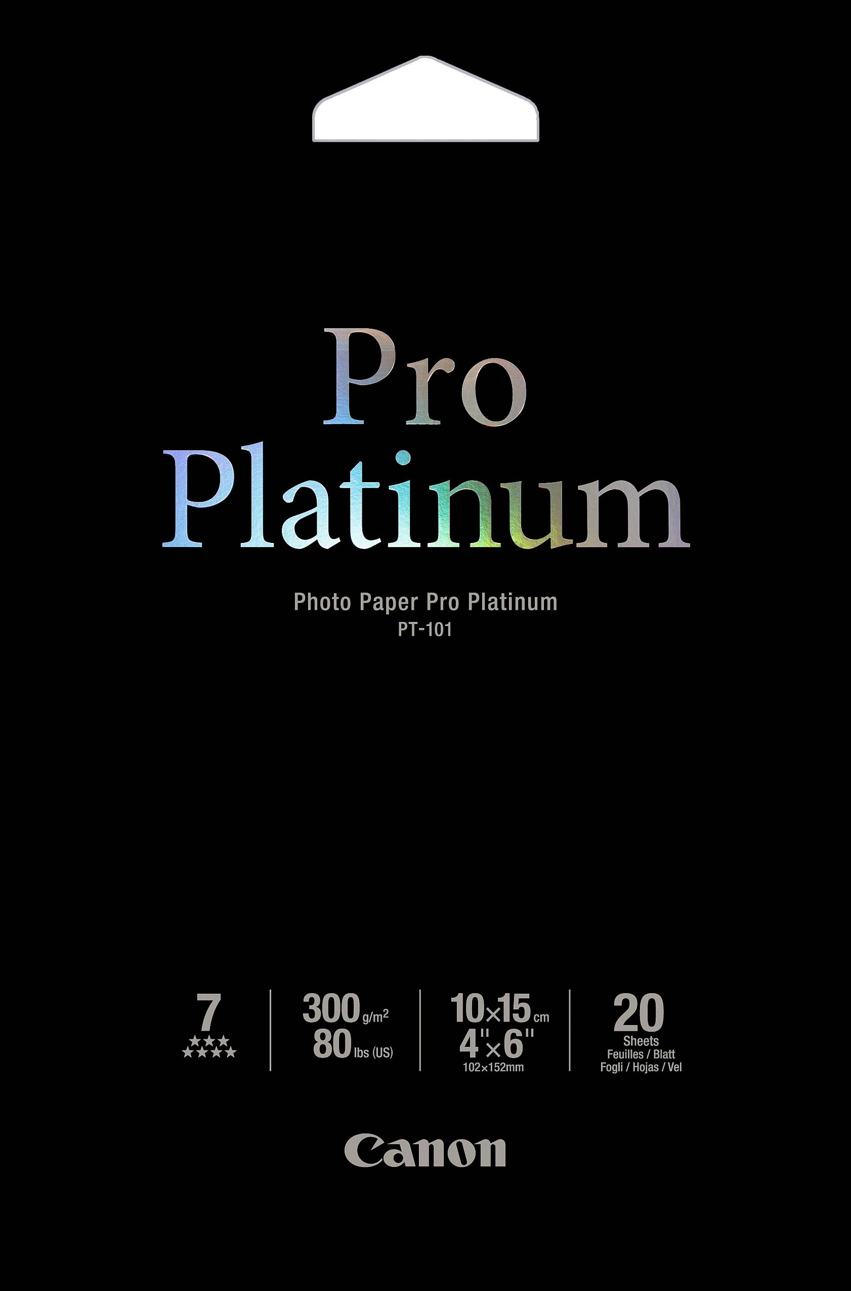 Canon PT-101 10x15 cm, 20 vel Fotopapier Pro Platina 300 g-1