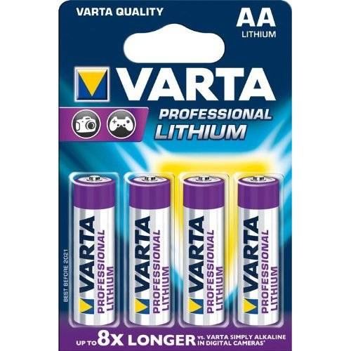 Varta Professional Lithium AA - 1,5 V, 2900 mAh, LI/IRON DI-1