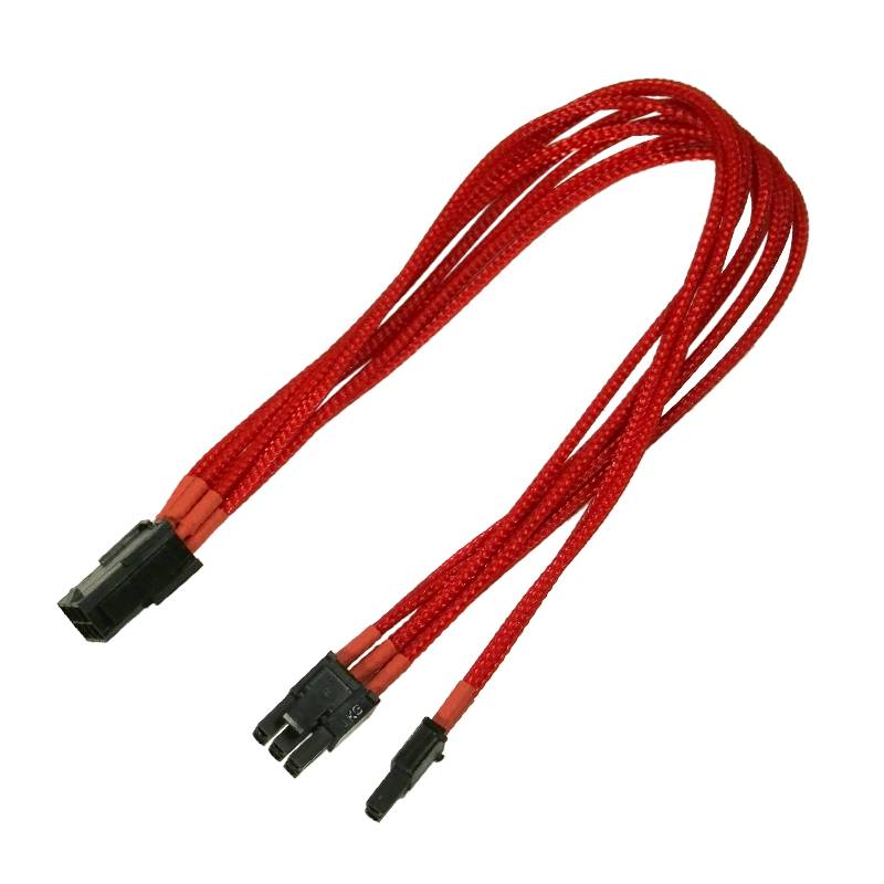 Kabel Nanoxia PCI-E 6- naar 6+2-Pin, 30 cm, Enkel, rood-3