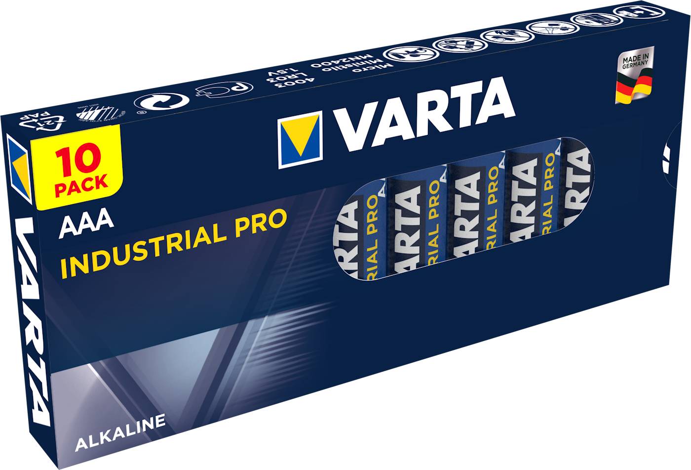 Varta INDUSTRIAL PRO AAA batterij Alkaline 1.5 V 10 pack-2
