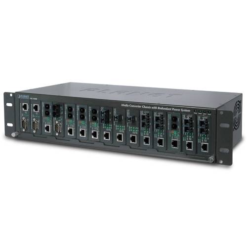 PLANET 15-Slot Media Converter Chassis (wisselstroom) Redundant-1