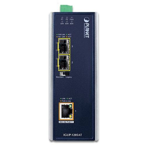 PLANET Industriële Media Converter IGUP-1205AT PoE++-1